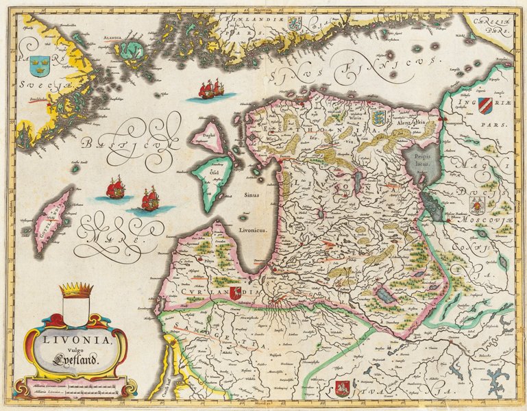 Livonia - Joan Blaeu 1662